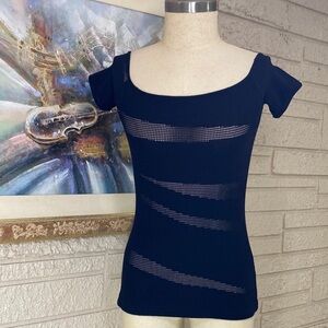 🌹No Brand Mesh Design Short Sleeve Tee